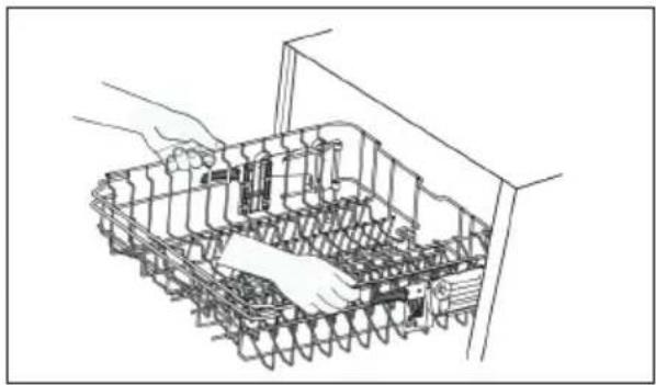 Concept MNV4160 - Adjusting the height of the upper rack - 1