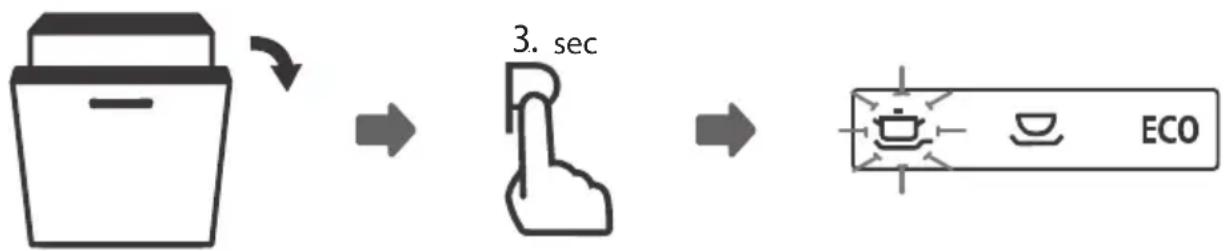 Concept MNV8060DS - Zmena programu pri spustenom čistiacom programe - 1