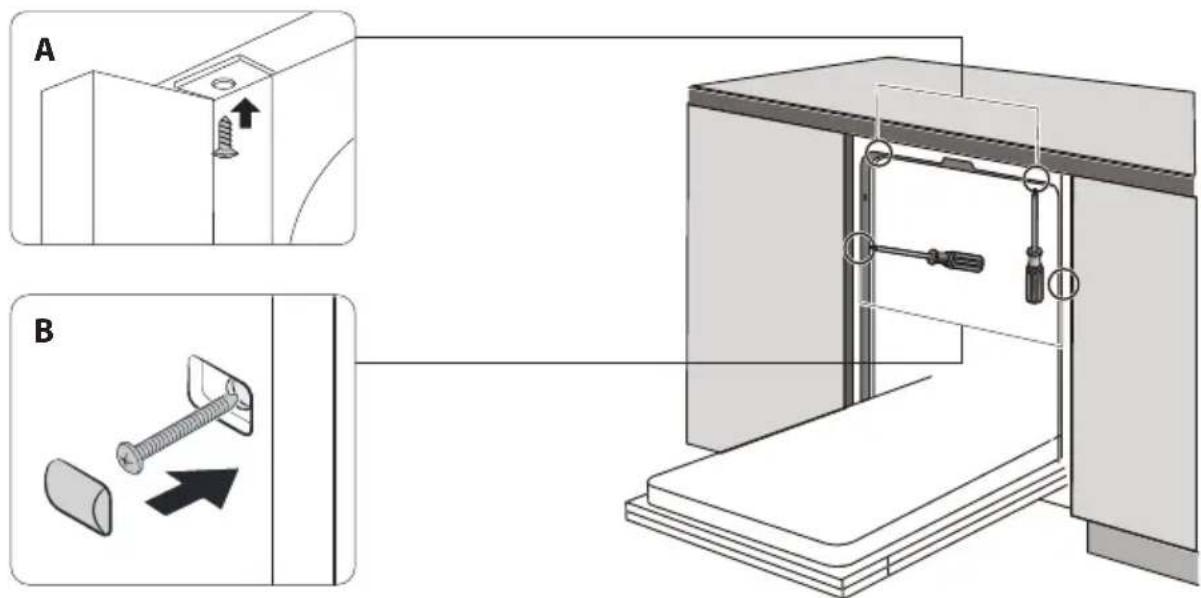 Concept MNV8060DS - B – Uchytenie do mramorovej alebo žulovej pracovnej dosky: - 1