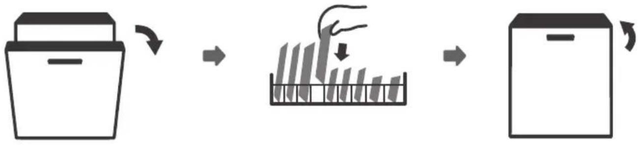 Concept MNV8060DS - Adding dishes to the dishwasher during the running washing program - 1