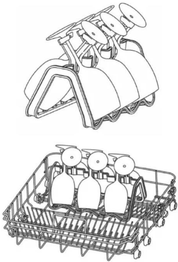 Concept MNV8060DS - Placing the rack in the lower basket - 1