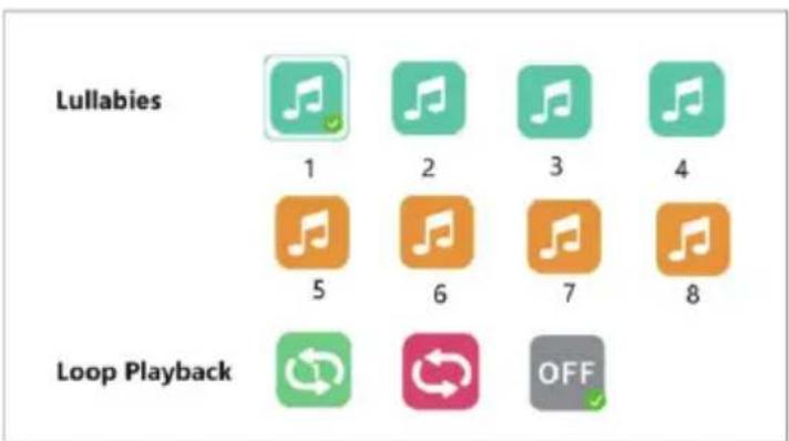 Lullabies 1 2 3 4 5 6 7 8 Loop Playback