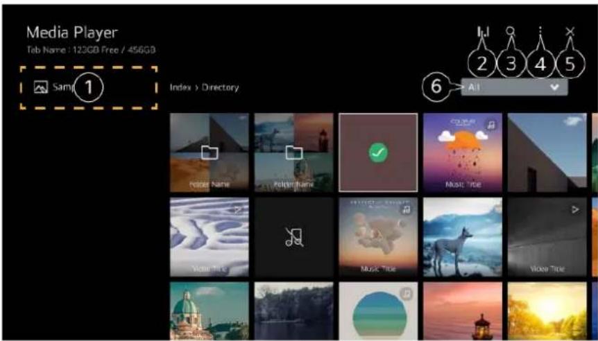 LG 65UP75003LF - Using the Media Player - 1