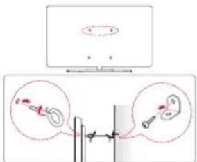 LG 65UJ6307 - Securing the TV to a wall - 1