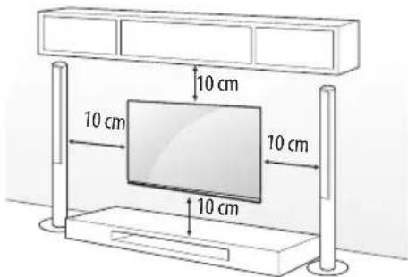 LG 55UJ6307 - Mounting on a wall - 1