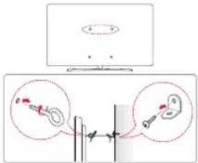 LG 55UJ6307 - Securing the TV to a wall - 1