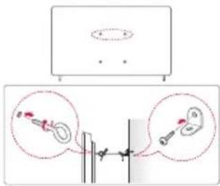 LG 55UP81003LR - Securing TV to the Wall - 1