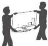LG 49UJ6307 - Lifting and moving the TV - 3