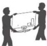 LG 49UK6300MLB - Lifting and moving the TV - 3
