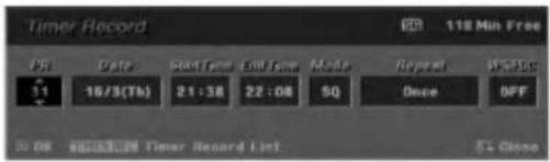 LG LH-R7500TA - Press TIMER REC. - 1