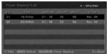 LG LH-R7500TA - Reviewing Timer Recording Details - 1