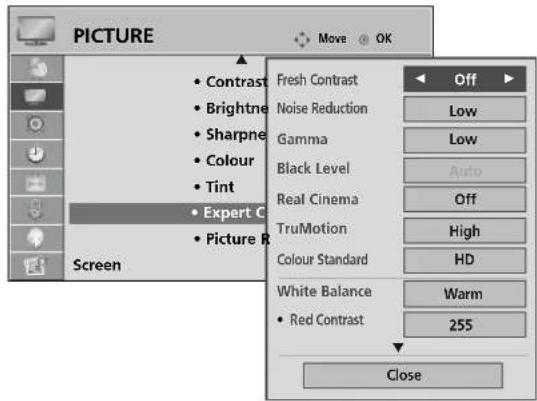 LG 37LG7000 - Picture Mode-Expert Control - 2