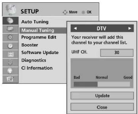 LG 37LG7000 - MANUAL PROGRAMME TUNING (IN DIGITAL MODE) - 2