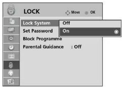 LG 37LG7000 - SET PASSWORD & LOCK SYSTEM - 2