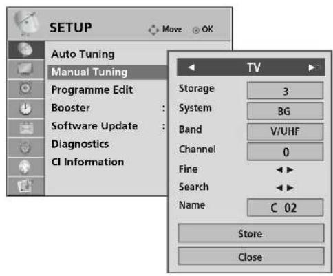 LG 37LG7000 - MANUAL PROGRAMME TUNING (IN ANALOGUE MODE) - 3