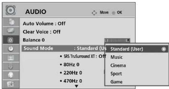 LG 37LG7000 - SOUND SETTING ADJUSTMENT -USER MODE - 2