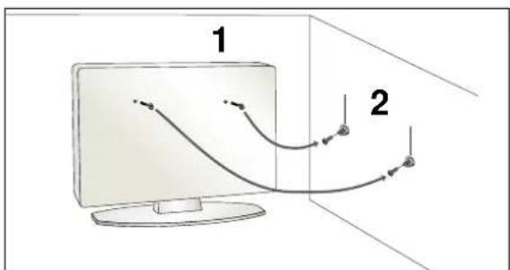 LG 37LG7000 - PLEASE SET IT UP CAREFULLY SO THE PRODUCT DOESN'T FALL OVER. - 1