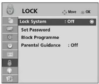 LG 37LG7000 - SET PASSWORD & LOCK SYSTEM - 1