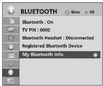 LG 37LG7000 - MY BLUETOOTH INFORMATION - 1
