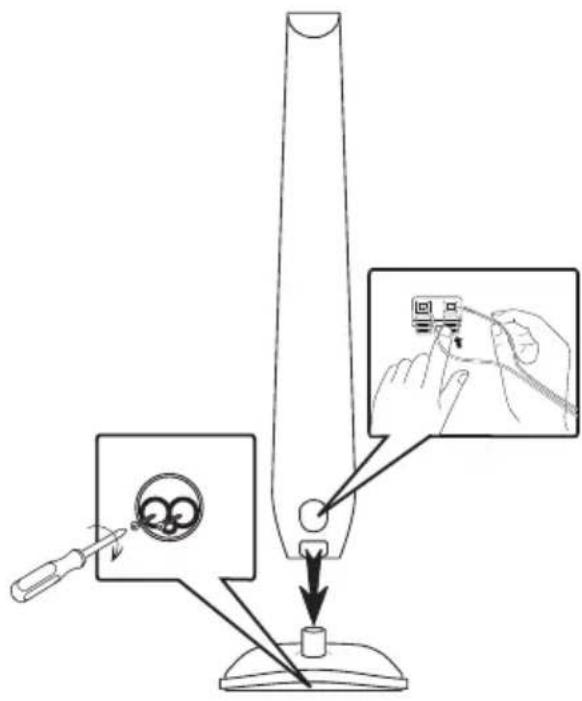 LG HX806PH - Assembling the speaker stand to the speaker - 2