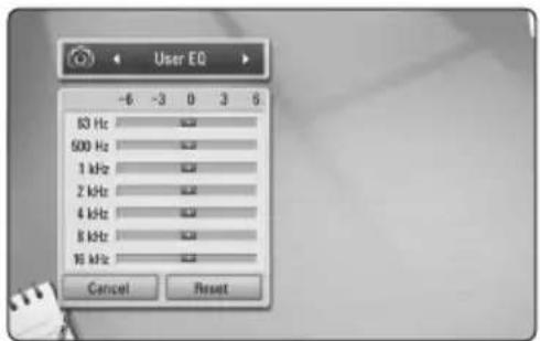 LG HX806PH - Setting the [User EQ] - 1