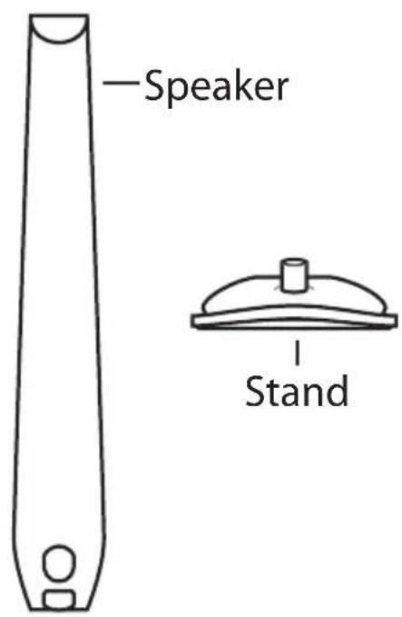 LG HX806PH - Assembling the speaker stand to the speaker - 1