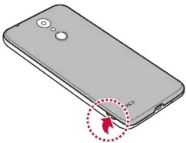 LG LM-X210EMW - Inštalácia batérie - 1