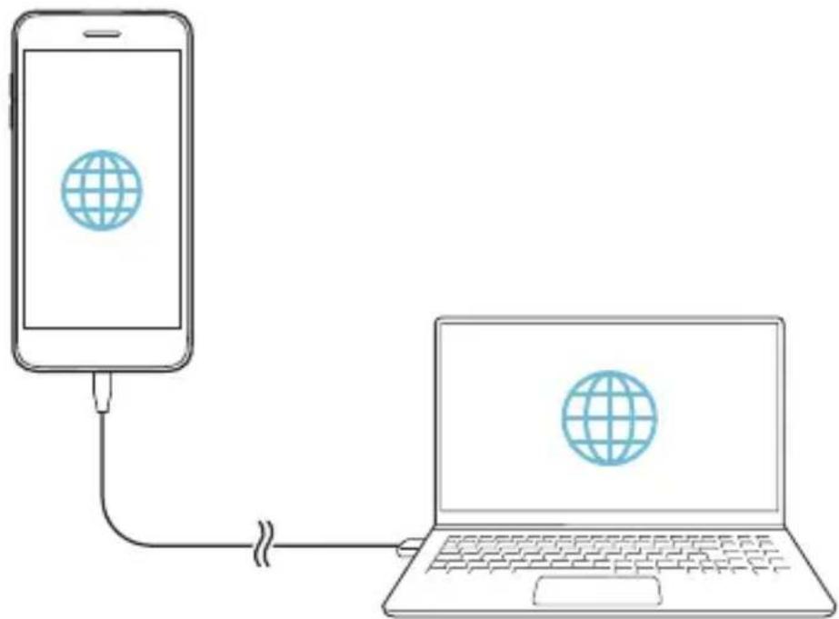 LG LM-X210EMW - Tethering przez USB - 2