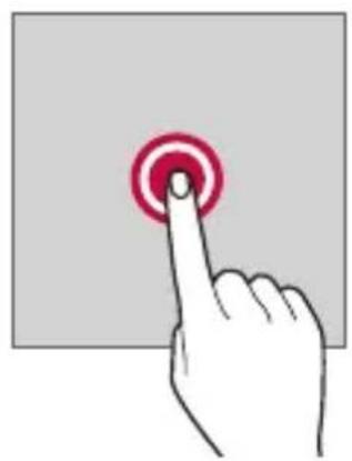 Hand pressing a red circular button on a gray background (no text or symbols)