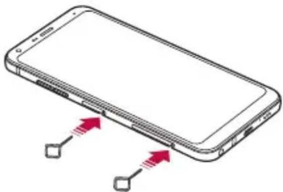 LG LM-Q610EMW - Instalace SIM karty - 3