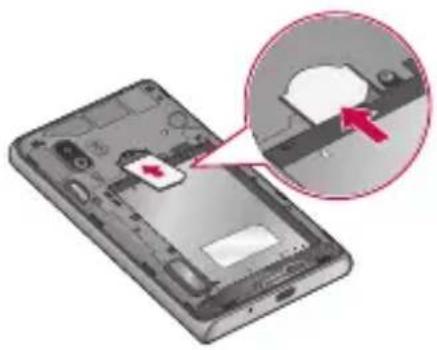 LG E610V - Inštalácia SIM karty a batérie - 2