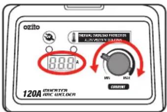 Ozito IAW-120 - Welding Current - 1