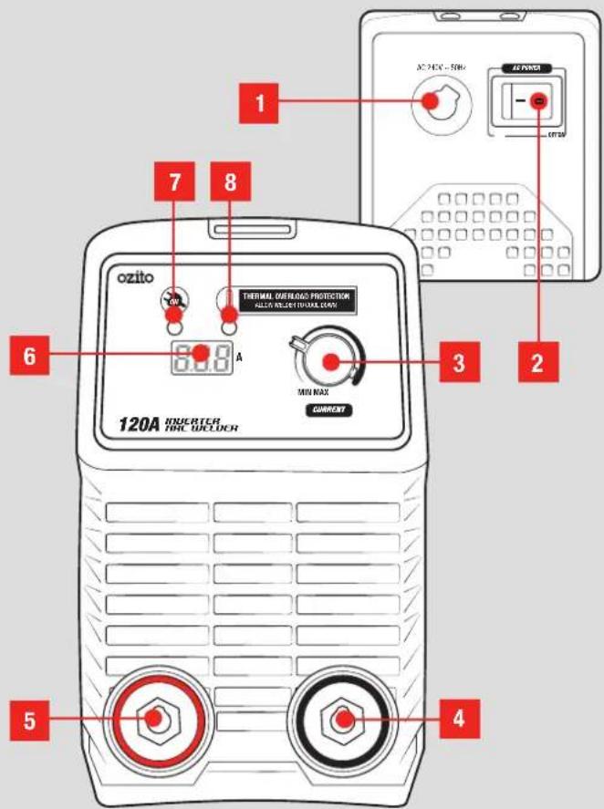 Ozito IAW-120 - INVERTER ARC WELDER - 1