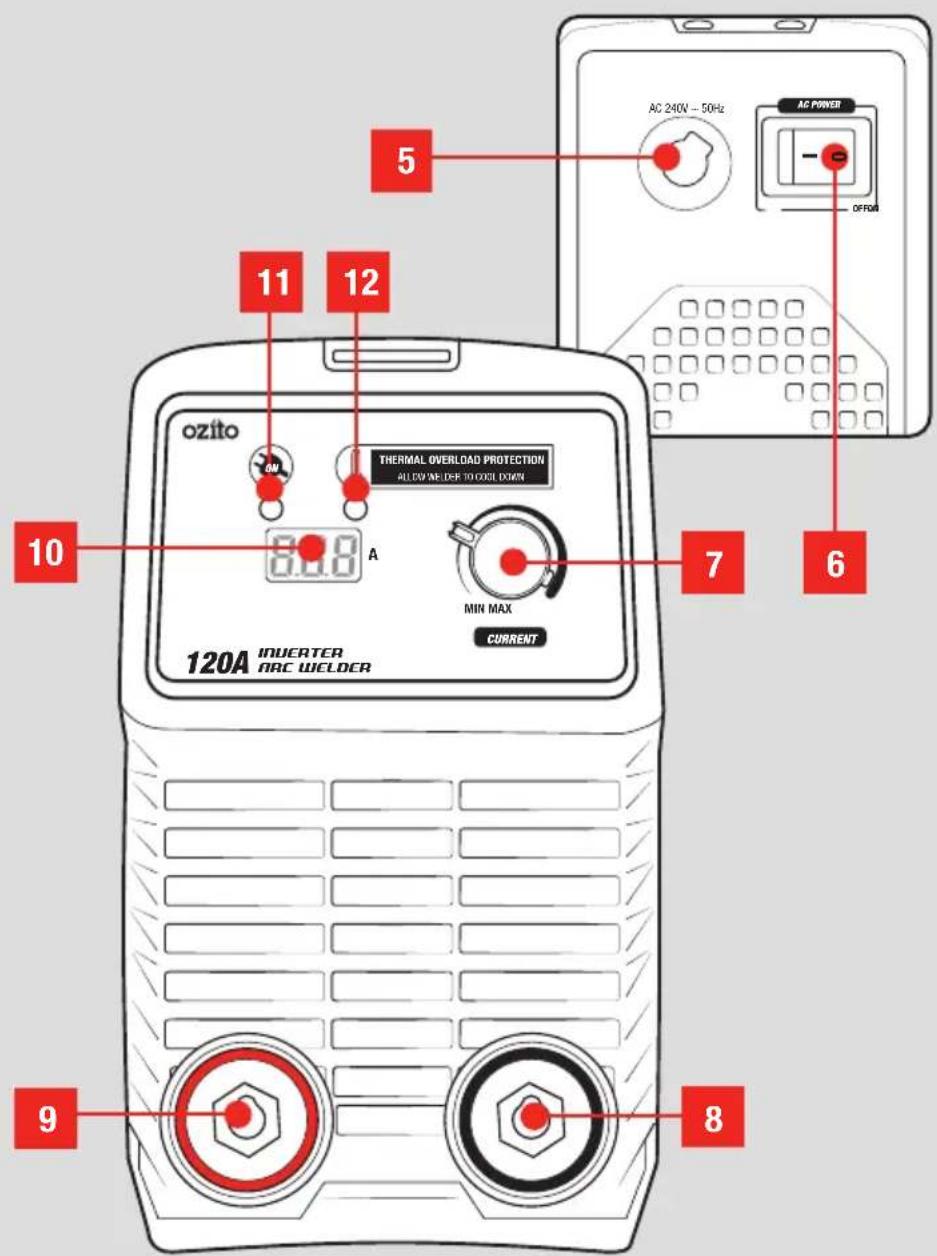 Ozito IAW-120 - INVERTER ARC WELDER - 1