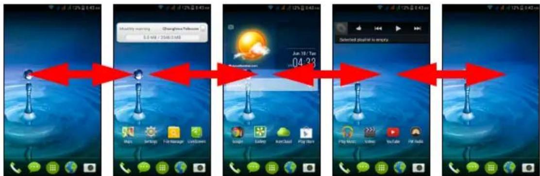 ACER Liquid E700 E39 - หน้าจอหลักเพิ่มเติม - 1