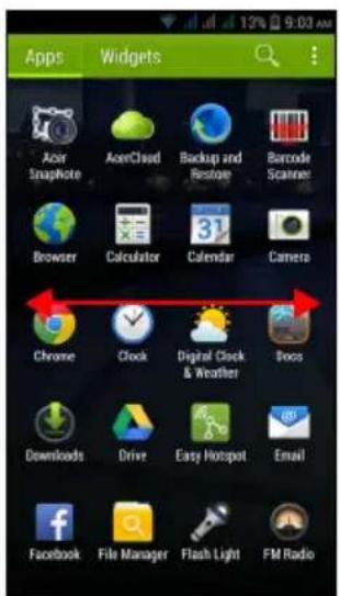 ACER Liquid E700 E39 - เมนูแอพพลิเคชัน (แอพพลิเคชัน) - 1