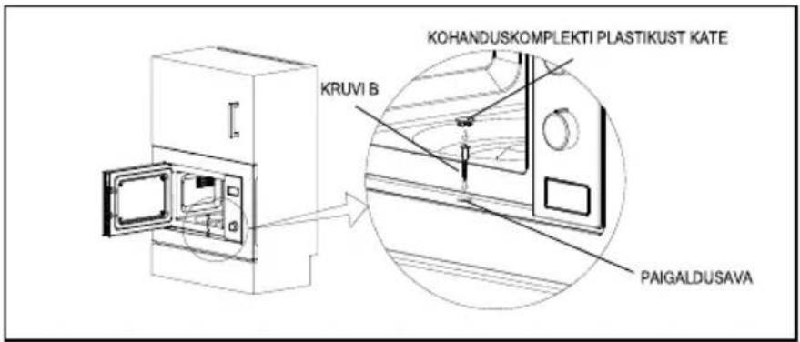 KRUVI B KOHANDUSKOMPLEKTI PLASTIKUST KATE PAIGALDUSAVA