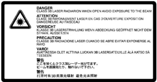 OLIVETTI d-Copia 2500 - Laser Safety (Europe) - 1