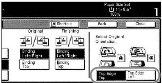 Paper Size Set 11x8½" 100% Shortcut Back Close Original Finishing Binding Left/Right Binding Top Finishing Binding Left/Right Binding Top Select Original Orientation. Top Edge Top Top Edge Left