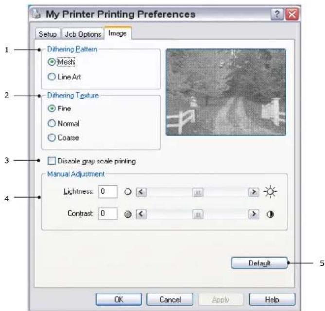 OKI B431dn+ - Image tab - 1