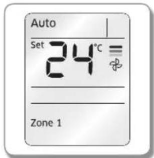 Auto Set 24°C= Zone 1