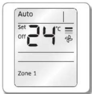Auto Set Off 24°C = Zone 1