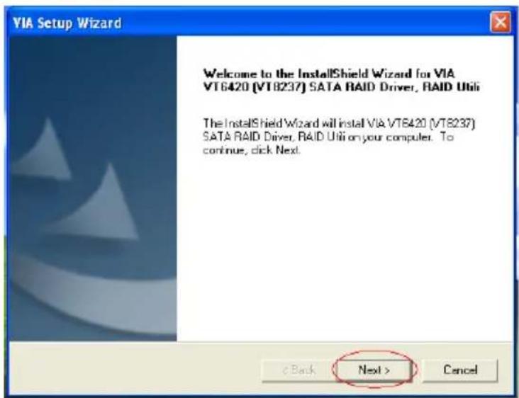 ECS KM400-M2 - Installation of VIA SATA RAID Utility - 2