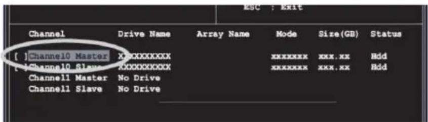 ECS KM400-M2 - Select Boot Array - 1
