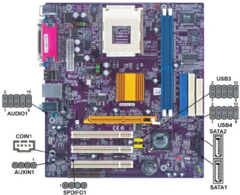 ECS KM400-M2 - Connecting Optional Devices - 1