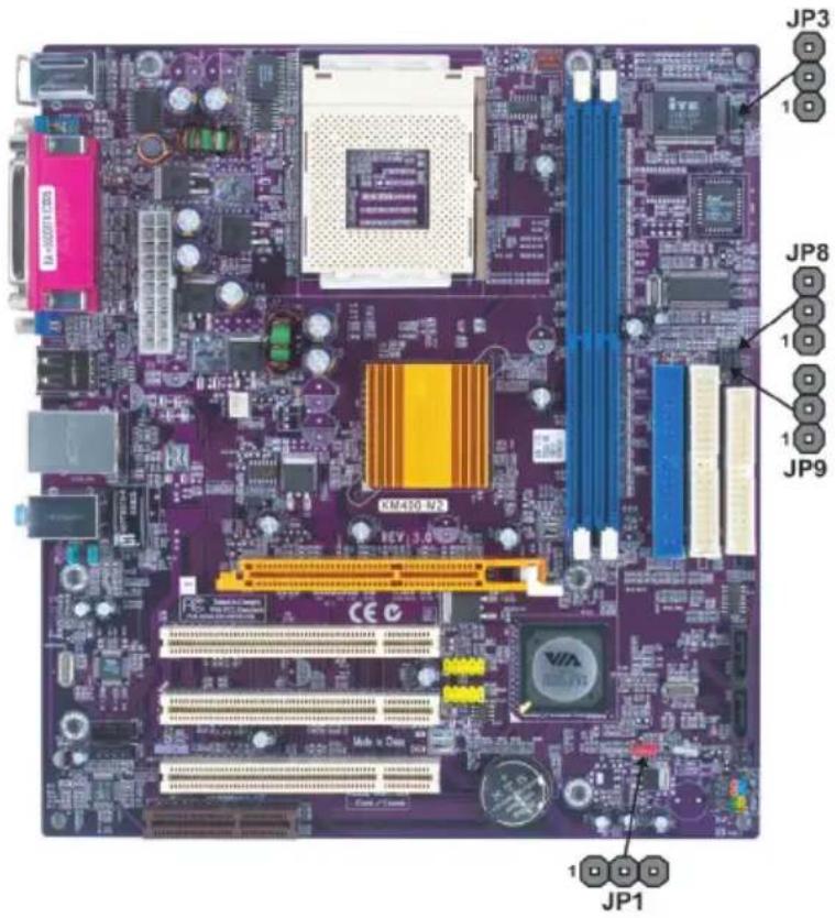 ECS KM400-M2 - Checking Jumper Settings - 1