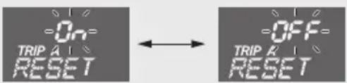 Honda NC750XA (2020) - Activating/deactivating of tripmeter A, average fuel mileage and fuel consumption automatic reset mode: - 1