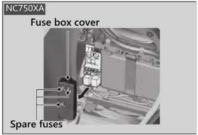Honda NC750XA (2020) - Fuse Box Fuses - 2