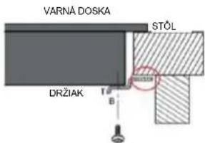 VARNÁ DOSKA DRŽIAK STÓL