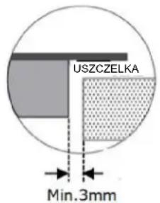 USZCZELKA Min.3mm
